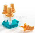 Tovolo Ice Cream Cone Pop Moulds Plastic Ice Cream Popsicle Molds Ice Pop Candy Mould 4 Pcs
